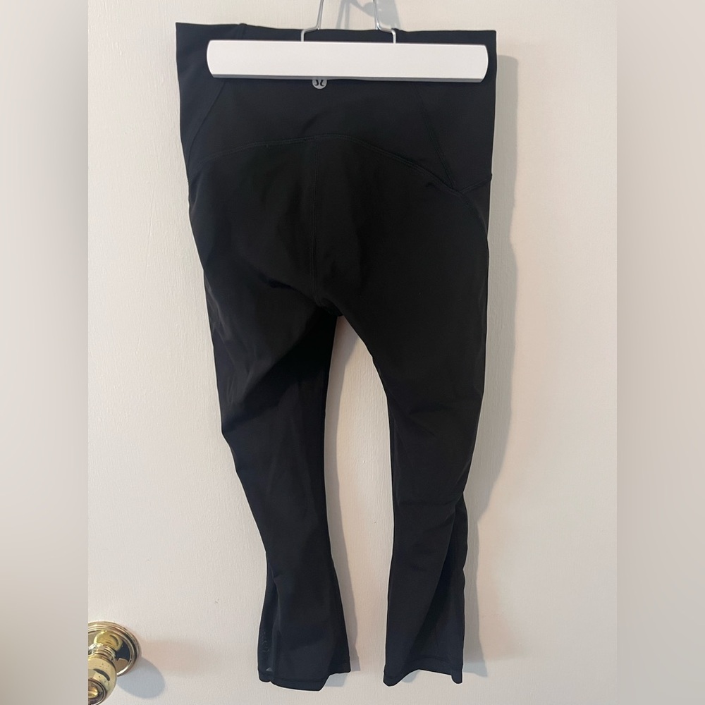 Lululemon Athletica Black High Rise Tights Leggings Cropped Hidden Pocket Size 4 - Picture 4 of 10